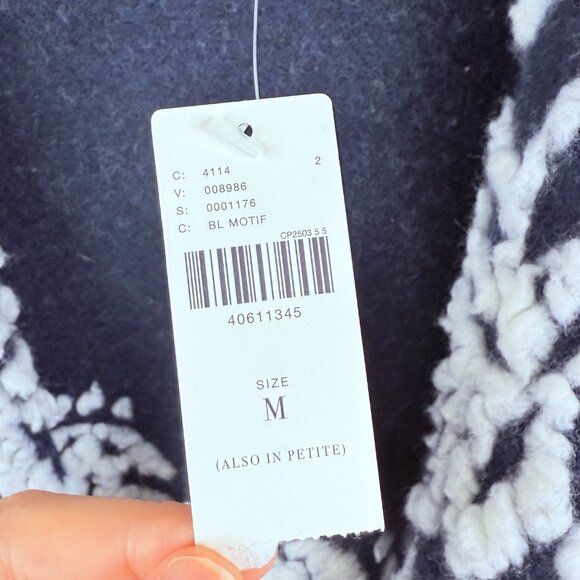 NWT Anthropologie Sleeping on Snow First Snow Wool Blend Sweater Cardigan M - Picture 10 of 15